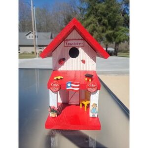 Teacher Theme Custom Made Brand New Bird House Amazing Detail & Color 11' by 11'